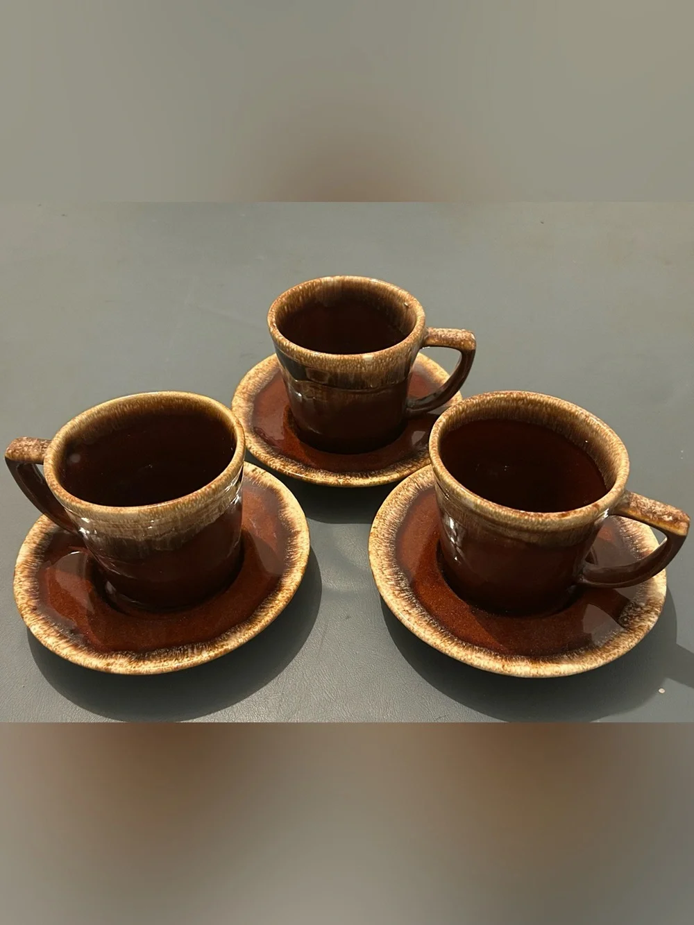 Vtg Hull and McCoy Mugs and Saucer